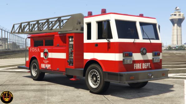 SF Firetruck from GTASA [Add-on/Ladder works/FiveM] v1.0 Mod
