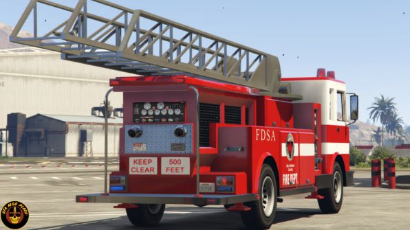 SF Firetruck from GTASA [Add-on/Ladder works/FiveM] v1.0 Mod