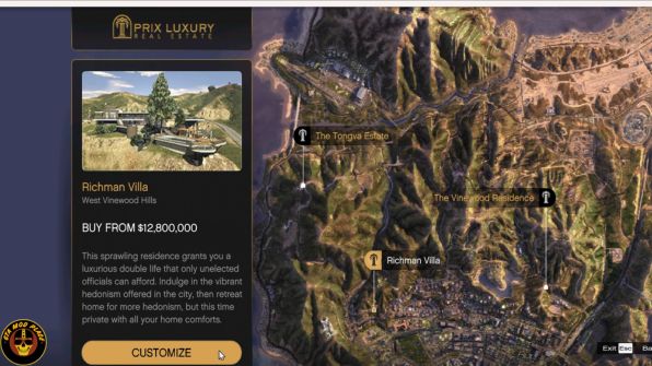 GTAO Mansions in SP v2.1 Mod