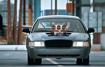 Drag Car 2008 Crown Victoria Mod