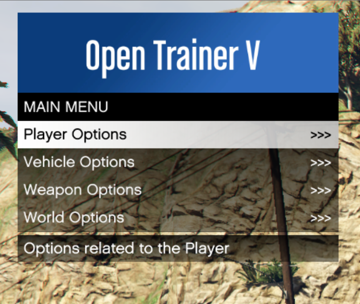 Open Trainer V 1.0 Mod
