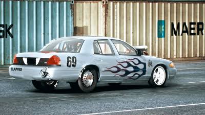 Drag Car 2008 Crown Victoria Mod